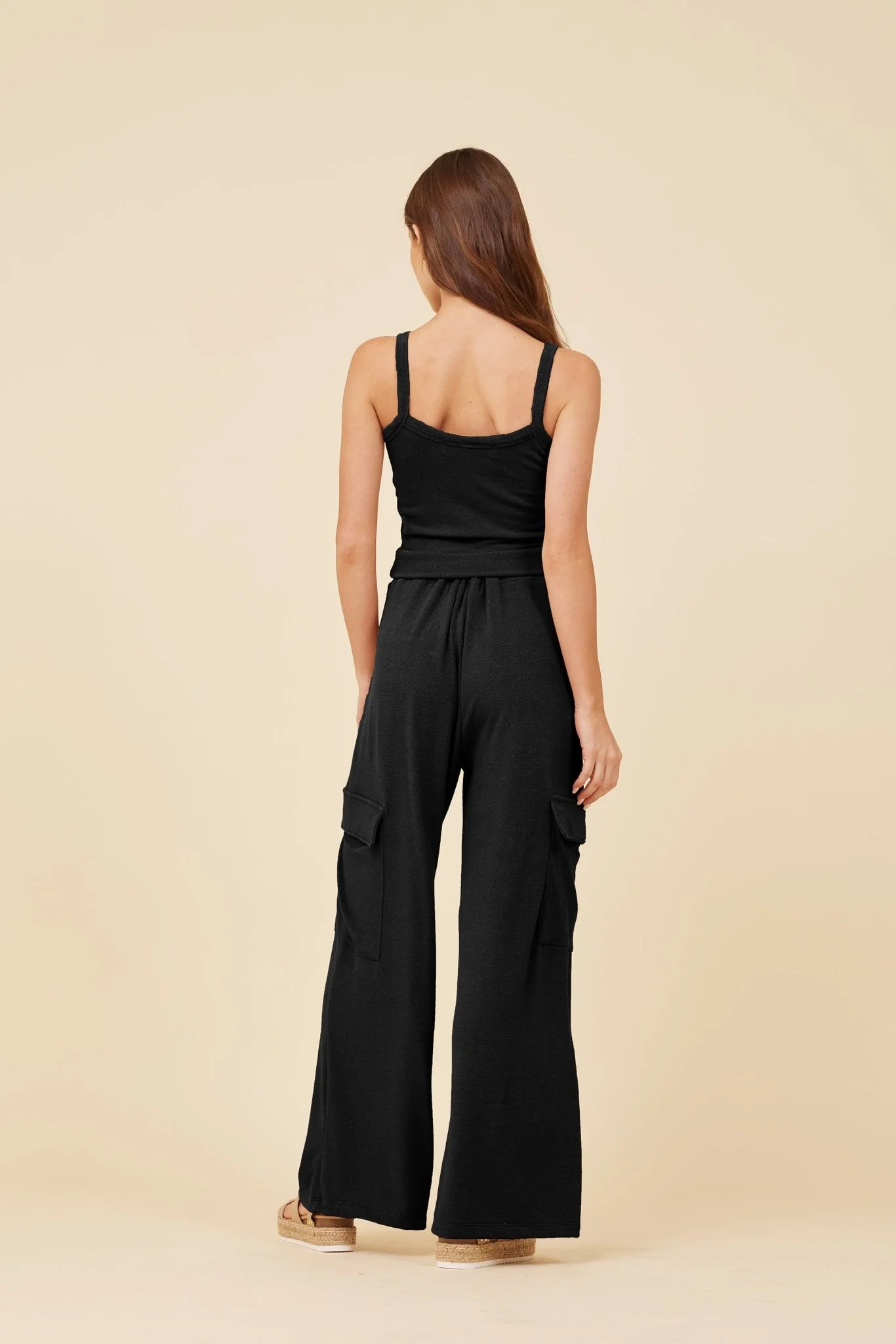 Black Knit Terry Tank - Image 5