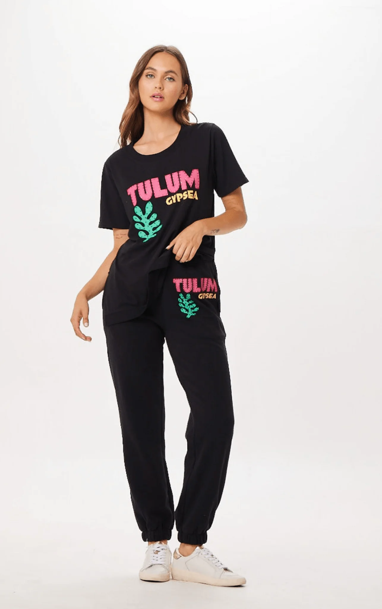 Black Tulum Jet Setter Surf Wash Jogger - Image 3