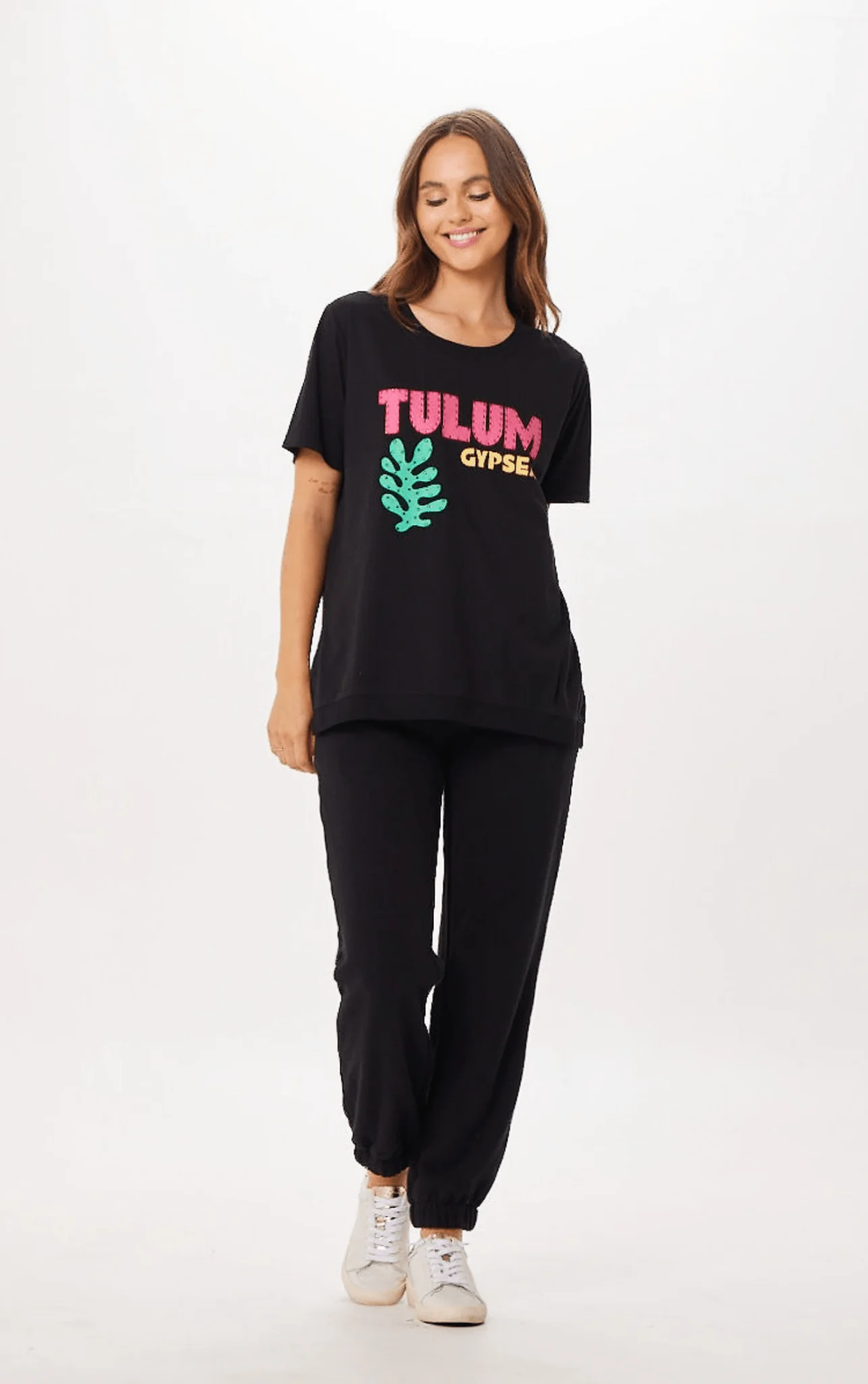 Black Tulum Jet Setter Surf Wash Jogger - Image 4