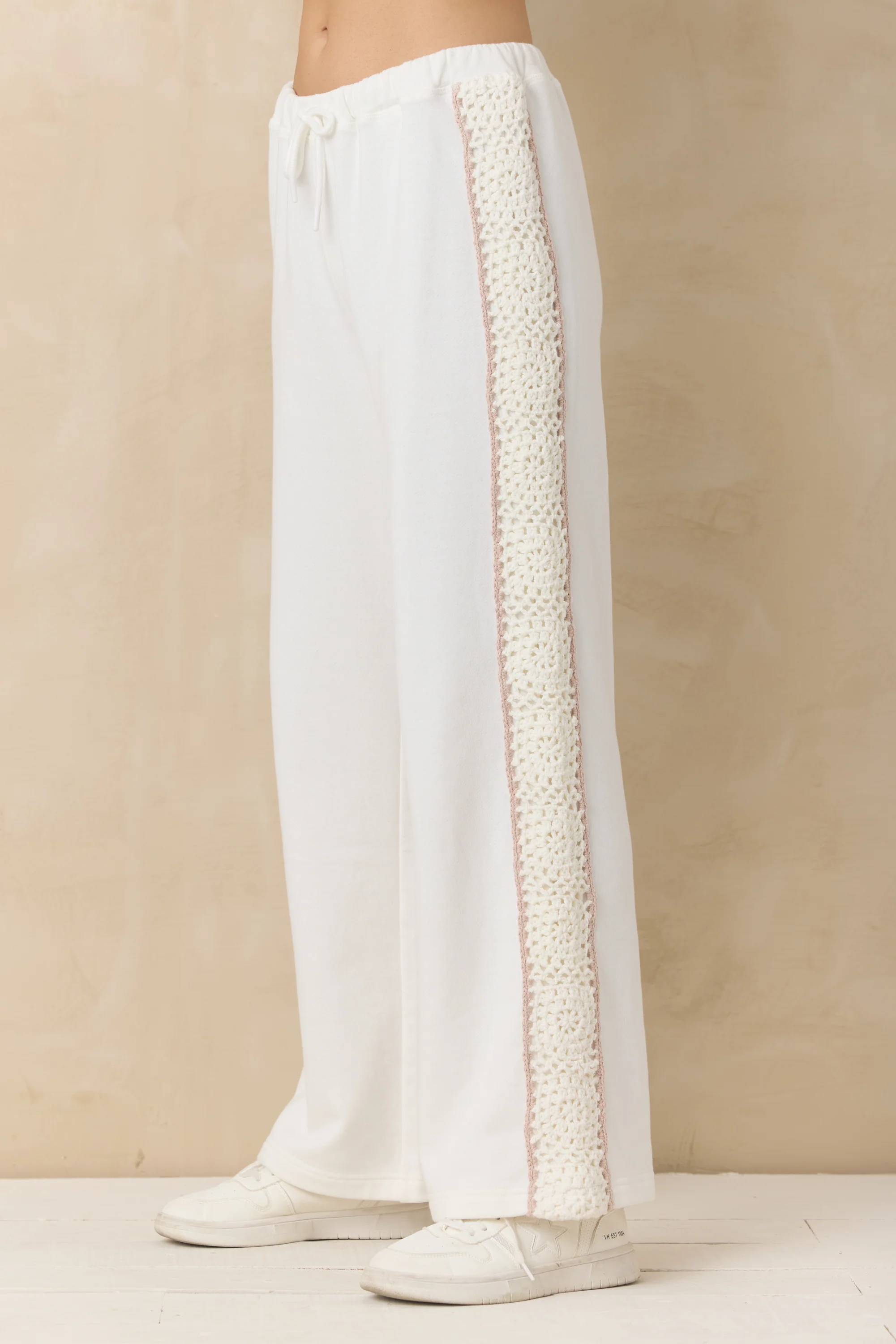 French Terry Pant with Square Crochet Insert - Image 3