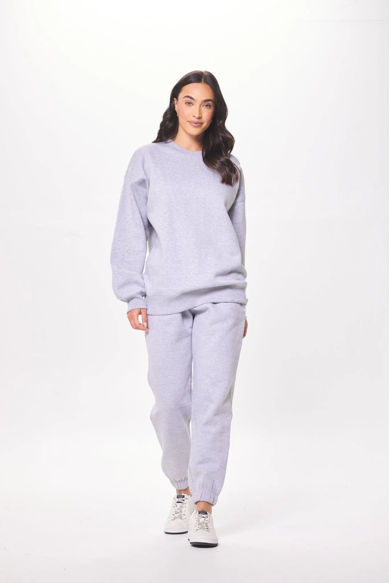 Heather Grey Proweave Crewneck Sweatshirt - Image 3