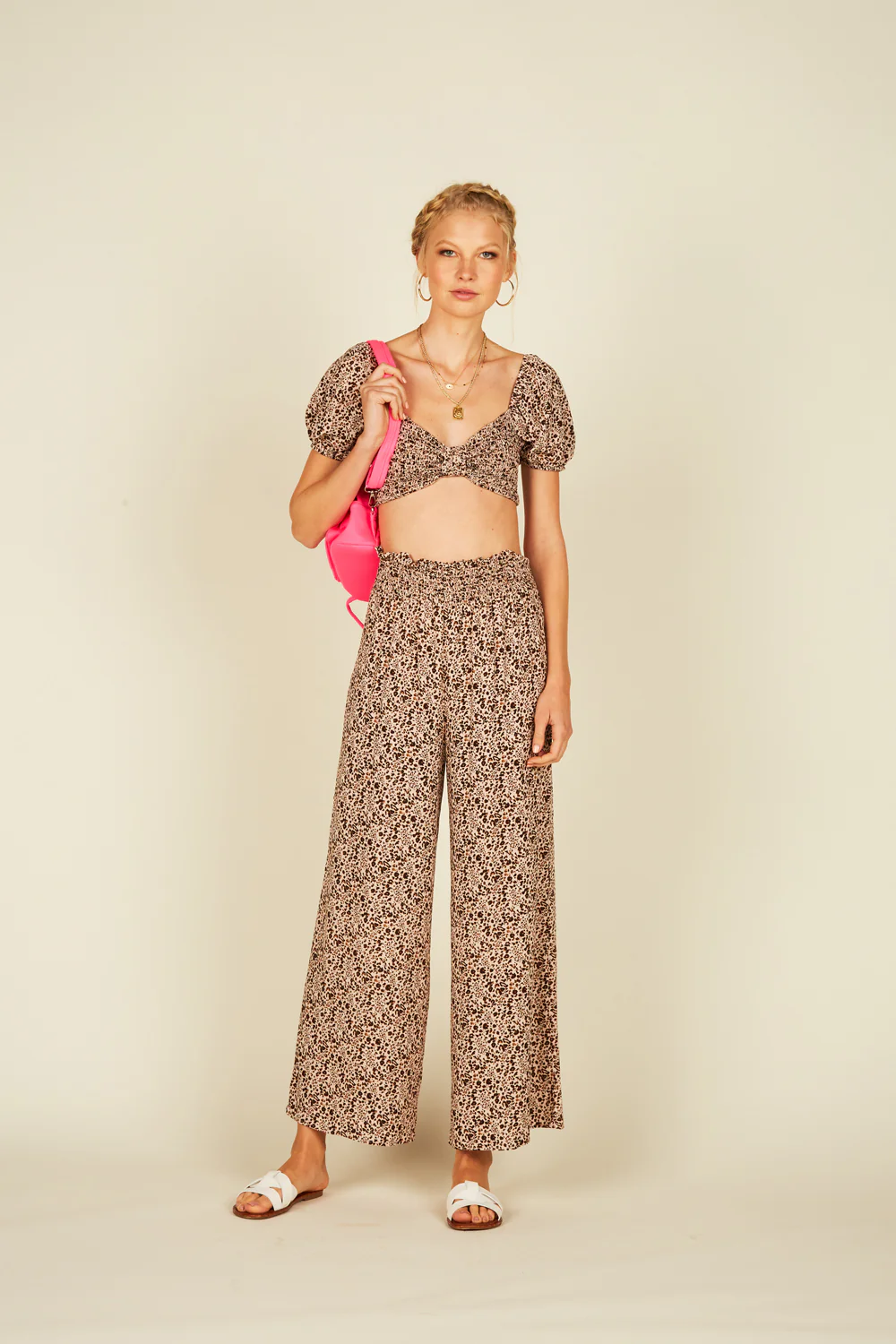 Pink Mini Leopard Crop Top - Image 3