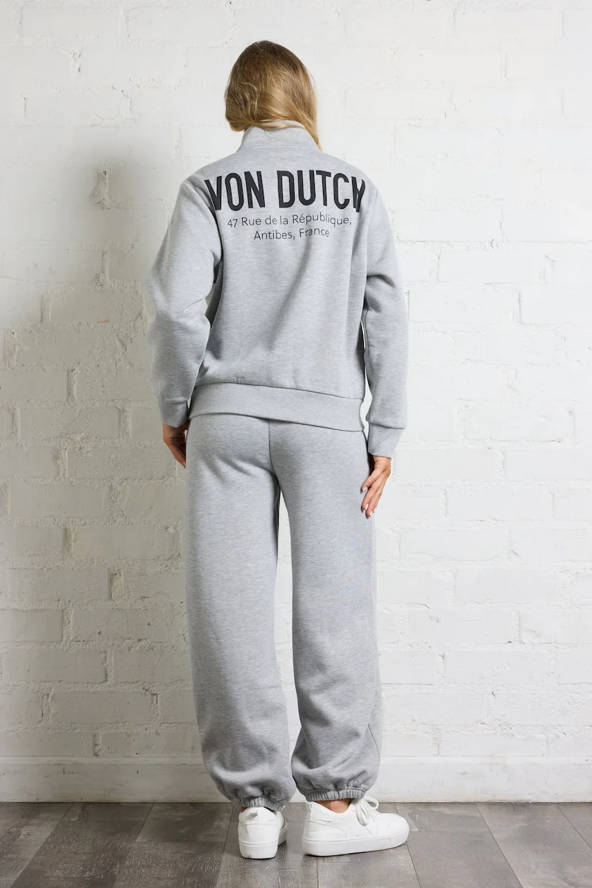 Von Dutch Quarter Zip with Print - Image 4