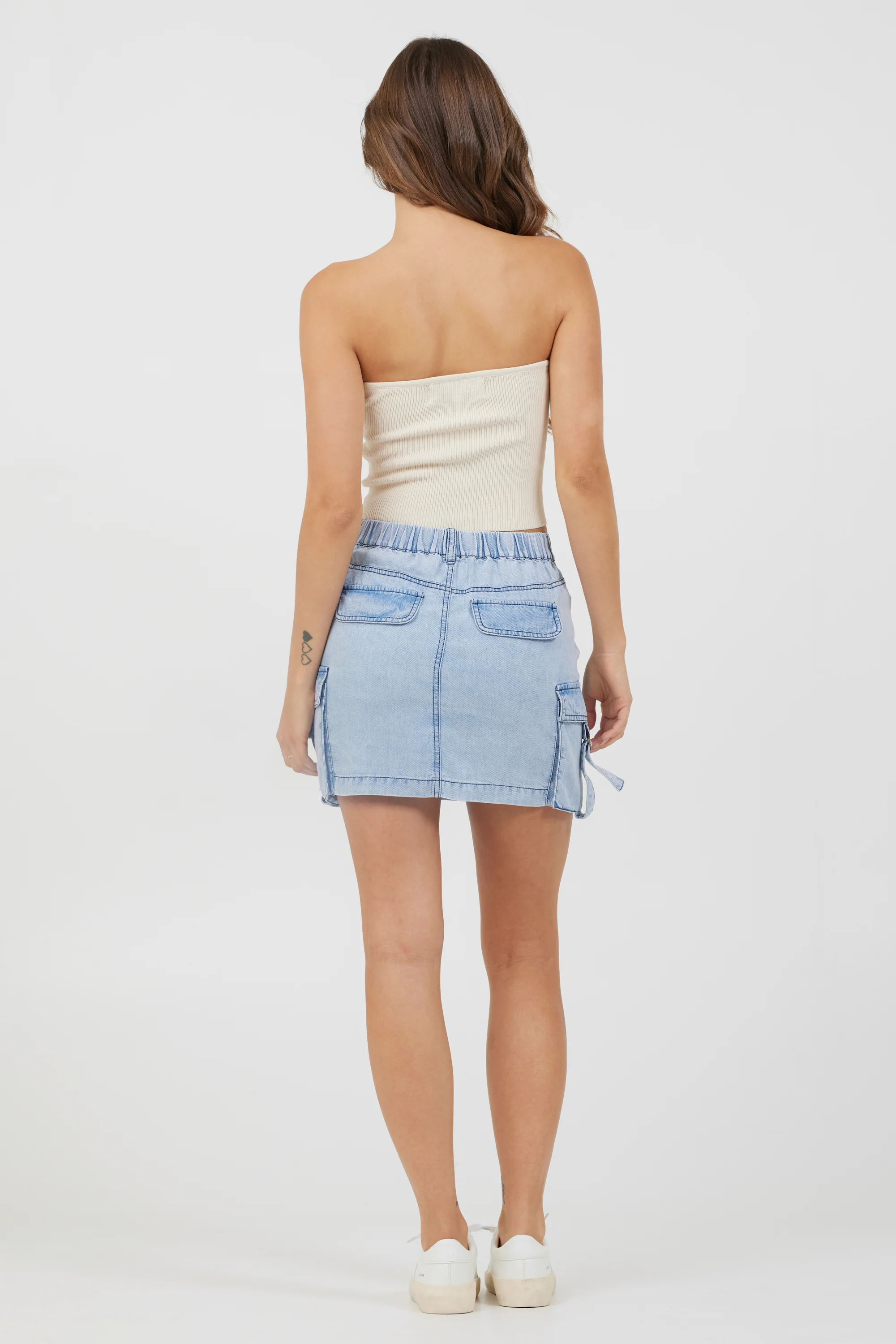 Sunrise Sand Rib Knit Twist Front Tube Top - Image 6