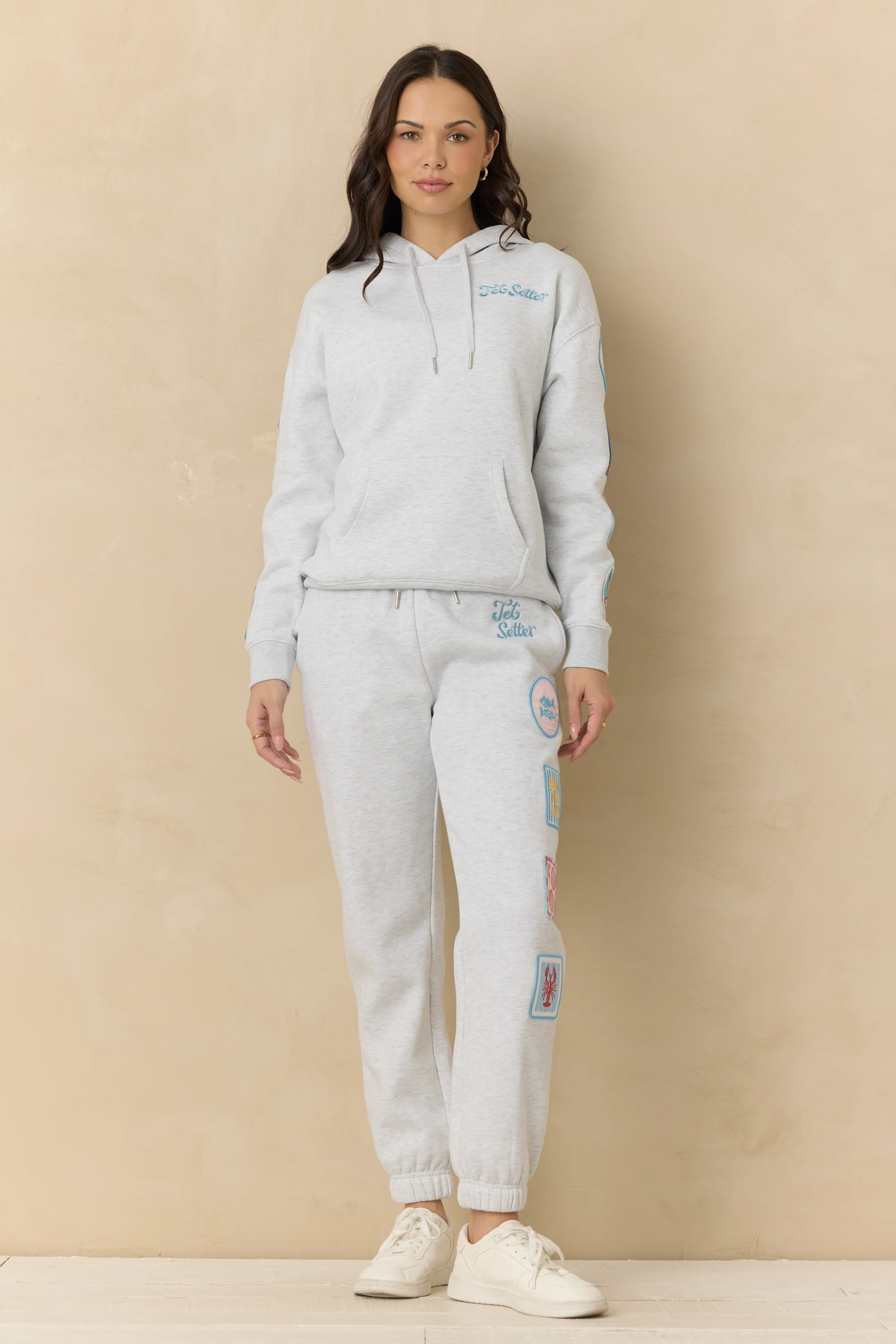 Ultra Fleece Hoodie with Patches and "Jet Setter" Embroidery - Image 5