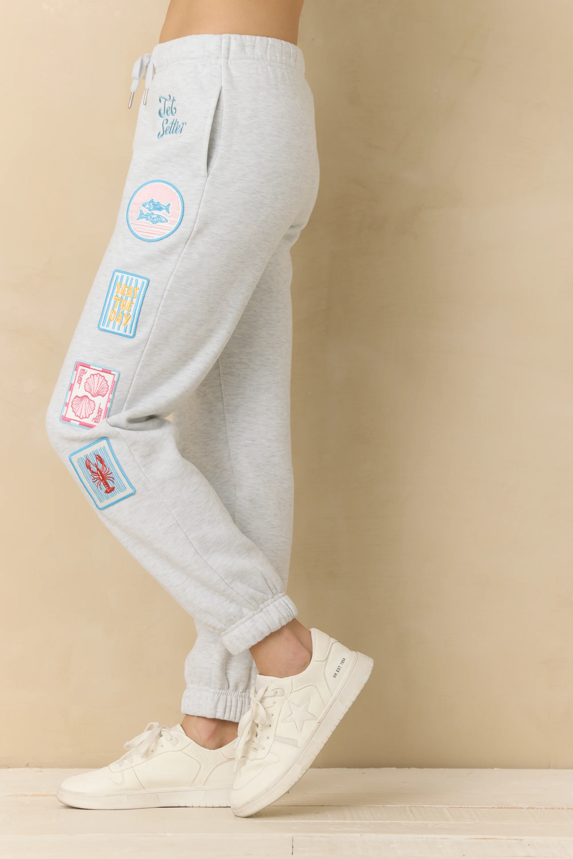 Ultra Fleece Joggers with Patches & Embroidery - Image 3